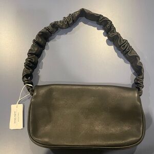 & Other Stories Black Ruched Handle Shoulder Bag